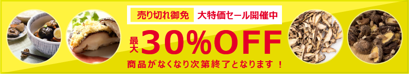 売り切れ御免大特価セール