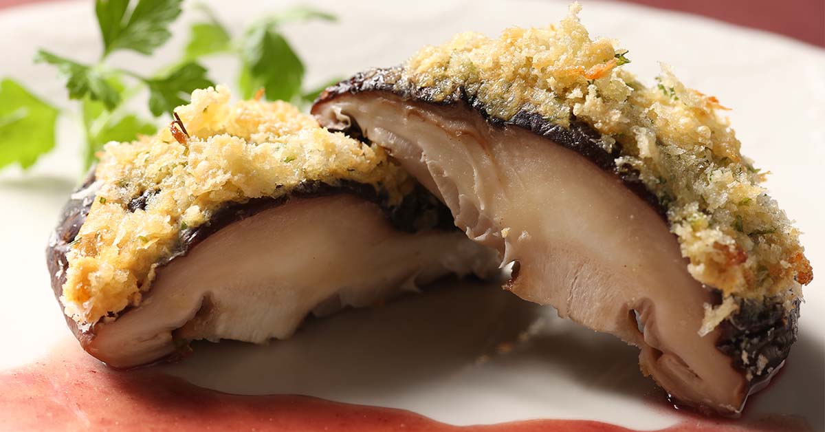 へるしいたけカツ（おすすめきのこレシピ） 原木しいたけ通販なら「へるしいたけ」