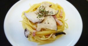 干ししいたけの豆乳クリームパスタの画像